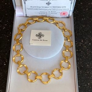 Camrose & Kross JBK Large 24kt Gold Open Link Neck